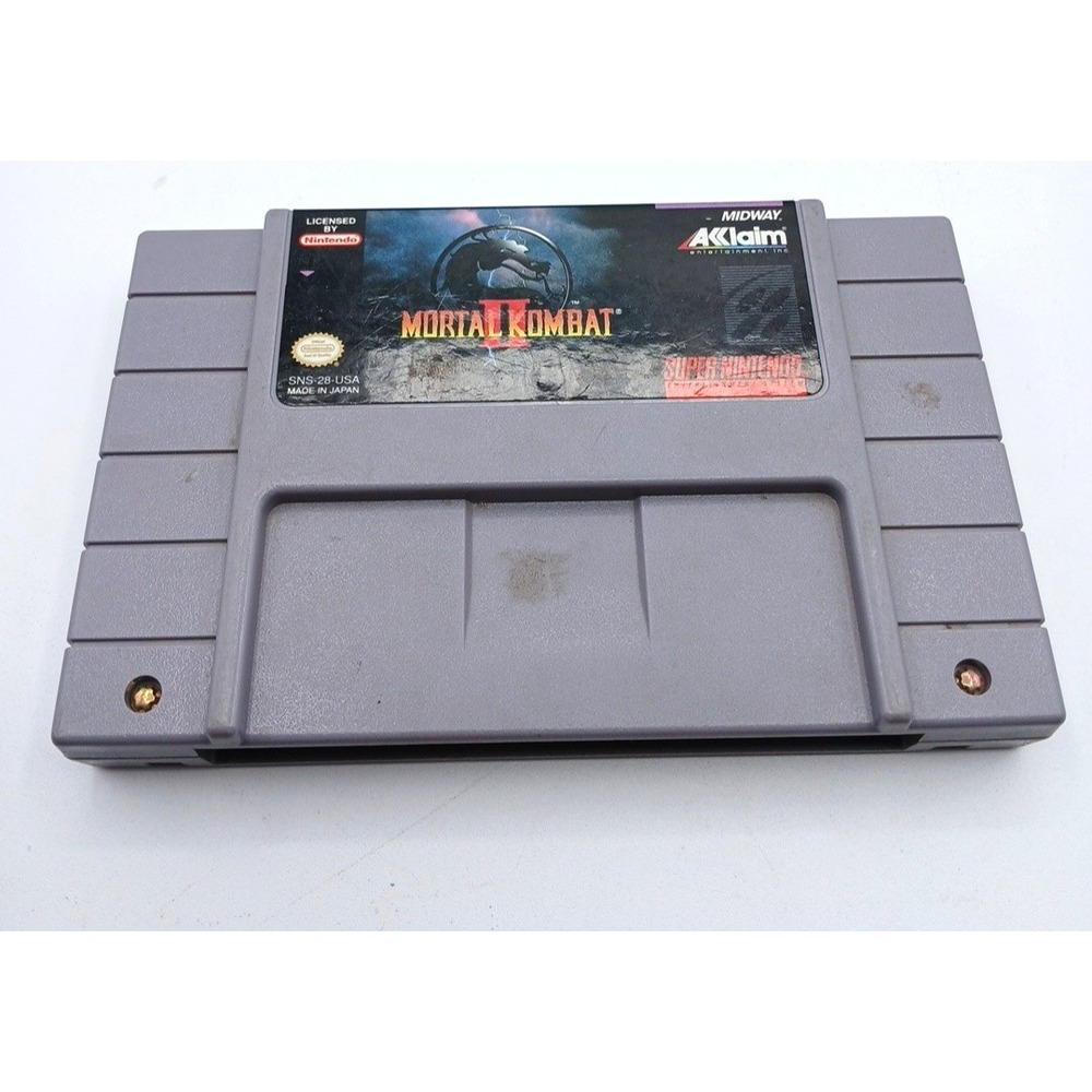 Acclaim Mortal Kombat II Super Nintendo SNES Game Cartridge